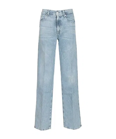7 For All Mankind Belt Loop Jeans In Blue