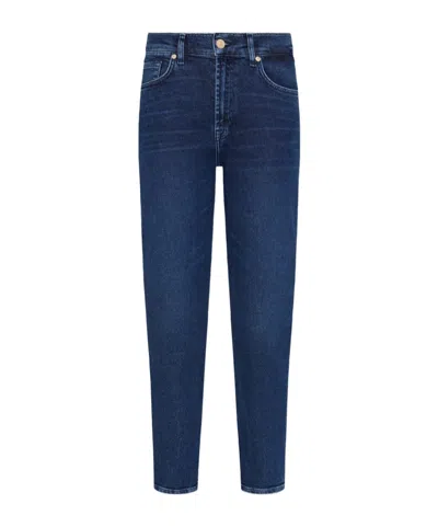 7 For All Mankind Belt-loop Jeans In Blue