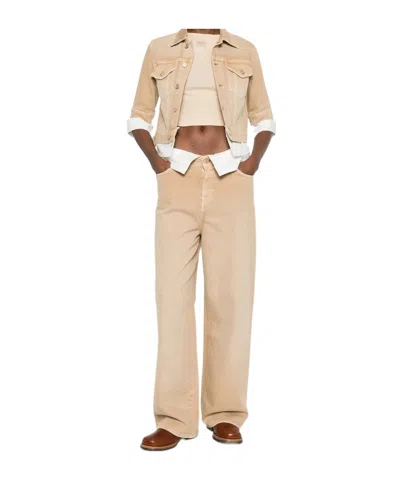 7 For All Mankind Belt Loop Jeans In Neutral