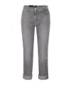 7 For All Mankind Belt Loop Jeans In Gray