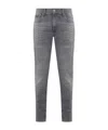 7 For All Mankind Belt-loop Jeans In Gray