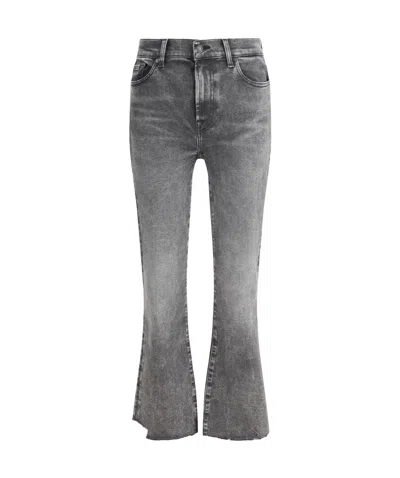 7 For All Mankind Belt-loop Jeans In Gray