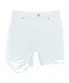 7 For All Mankind Belt-loop Shorts In White