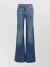 7 For All Mankind Womens Gran Canyon Modern Dojo Flared-leg High-rise Denim-blend Jeans