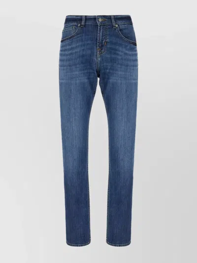 7 FOR ALL MANKIND BELT LOOPS CONTRAST STITCHING FIVE-POCKET DESIGN