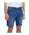 7 For All Mankind Belt Ring Denim Shorts In Blue