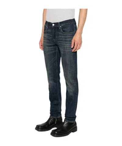 7 For All Mankind Belt-loop Jeans In Brown