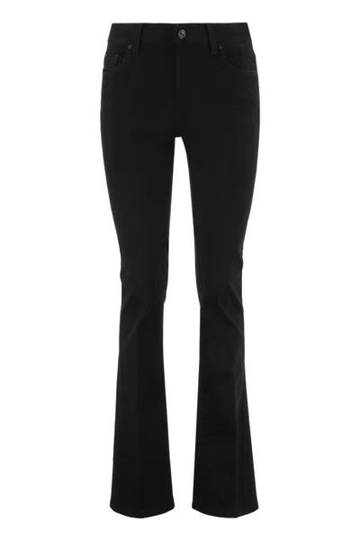 7 For All Mankind Black Bootcut High Rise Jeans