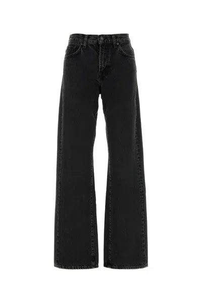 7 FOR ALL MANKIND BLACK DENIM TESS JEANS