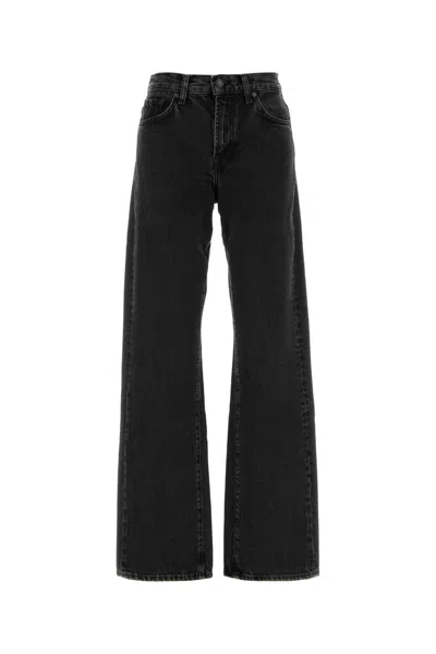 7 FOR ALL MANKIND BLACK DENIM TESS JEANS