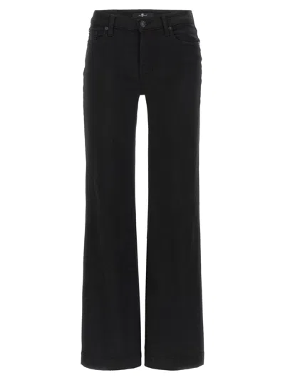 7 FOR ALL MANKIND BLACK DOJO TAILORLESS JEANS