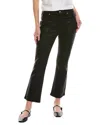 7 For All Mankind Black High-waist Slim Kick Jean In Black