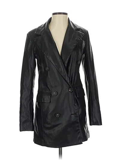 Pre-owned 7 For All Mankind Blazer Jacket In Black