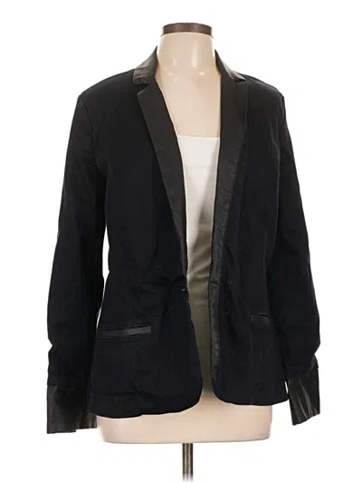 Pre-owned 7 For All Mankind Blazer Jacket In Black