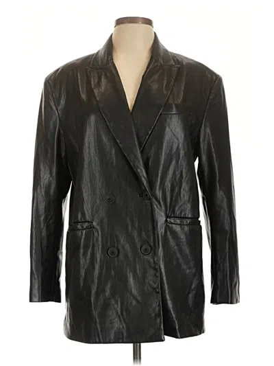 Pre-owned 7 For All Mankind Blazer Jacket In Black