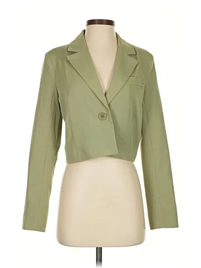 Pre-owned 7 For All Mankind Blazer Jacket In Green