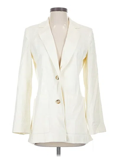 Pre-owned 7 For All Mankind Blazer Jacket In Ivory
