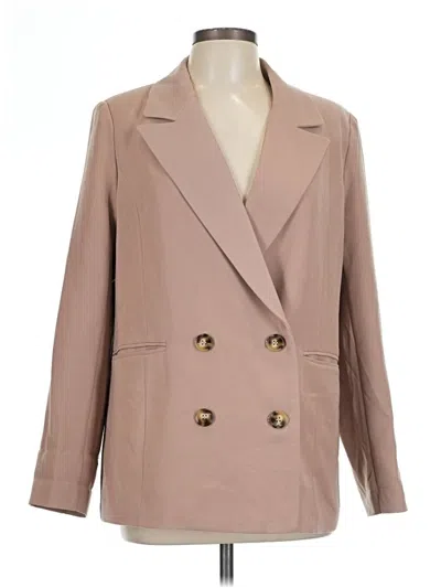 Pre-owned 7 For All Mankind Blazer Jacket In Tan