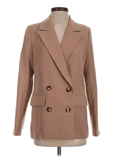 Pre-owned 7 For All Mankind Blazer Jacket In Tan
