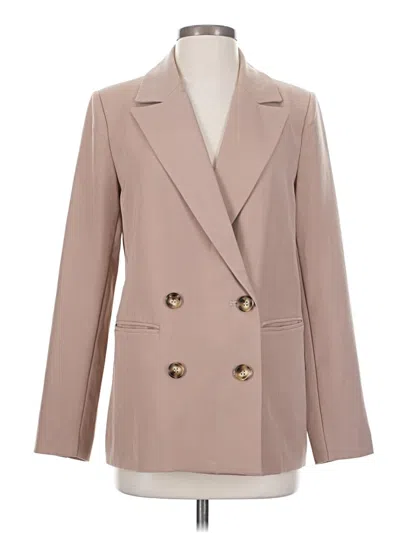 Pre-owned 7 For All Mankind Blazer Jacket In Tan
