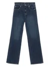 7 For All Mankind High Waist Denim Trousers In Blue
