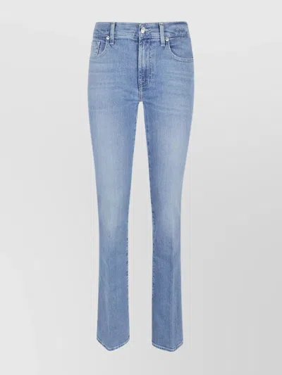 7 For All Mankind Bloom Bootcut Jeans Faded Wash In Blue