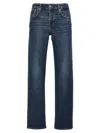 7 For All Mankind Faded Jeans Contrast Stitching In Blue