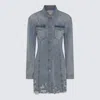 7 FOR ALL MANKIND 7 FOR ALL MANKIND BLUE COTTON DRESS