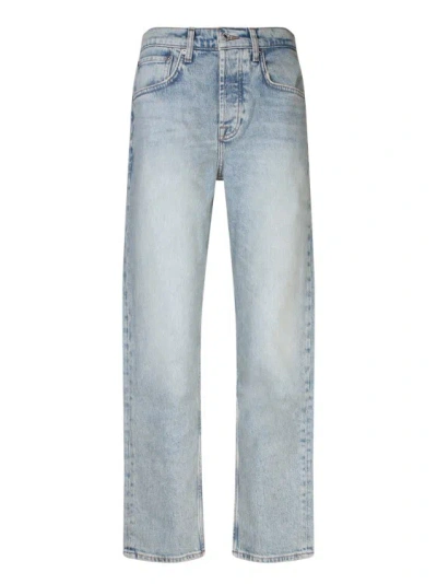 7 For All Mankind Blue Cotton Jeans In White