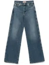 7 For All Mankind Lotta Flared Denim Jeans In Blue
