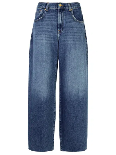 7 For All Mankind 'bonnie' Blue Cotton Jeans
