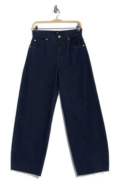 7 For All Mankind Bonnie Curvi Barrel Leg Stretch Jeans In Blue