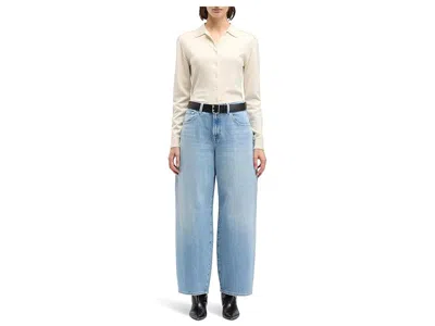 7 For All Mankind Bonnie Curvilinear In Blue