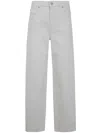 7 For All Mankind Ventilated Linen Wide-leg Jeans With Five Pockets In Colman