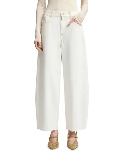 7 For All Mankind Bonnie Curvilinear High Rise Jeans In Milkyway