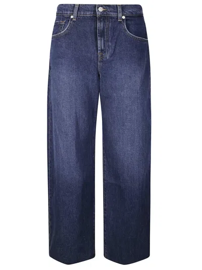7 FOR ALL MANKIND BONNIE CURVILINEAR RADAR JEANS WITH RAW CUT