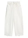 7 For All Mankind Bonnie Curvilinear Wide-leg Jeans In Neutral