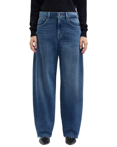 7 For All Mankind Bonnie Glen Allen Barrel Leg Jean In Blue