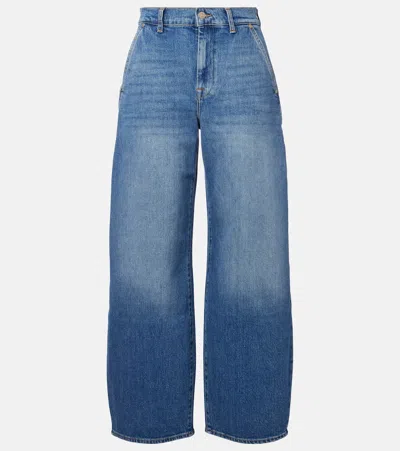 7 For All Mankind Bonnie High-rise Wide-leg Jeans