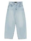 7 For All Mankind Bonnie High-waisted Twisted Jeans In Blue