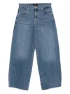 7 For All Mankind Light Wash Straight-leg Jeans With Classic Five-pocket Design In Blue