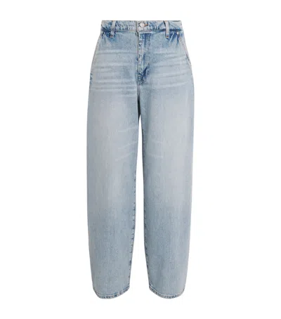7 For All Mankind Bonnie Wide-leg Barrel Jeans In Blue