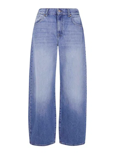 7 For All Mankind Bonnie Wide Leg Denim In Blue