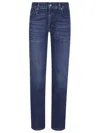 7 For All Mankind Flared Heritage Denim Trousers With Belt Loops In Blue