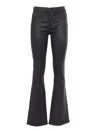 7 For All Mankind Coated Bootcut Soho Jeans In Black