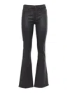 7 For All Mankind Coated Bootcut Soho Jeans In Black