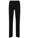 7 For All Mankind Bootcut Denim Jeans With Flared Hem In Black