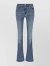 7 For All Mankind Bootcut Denim Trousers With Front And Back Pockets In Blue