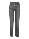 7 For All Mankind Heritage Denim Bootcut Jeans With Classic Five-pocket Design In Gray