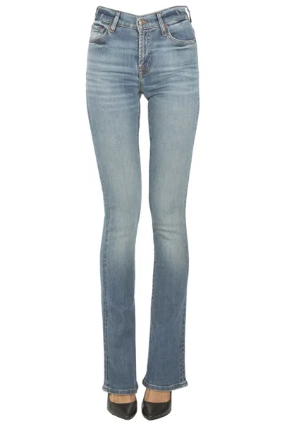 7 For All Mankind Bootcut Groovy Jeans In Blue